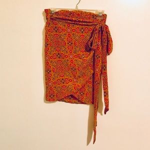 Gypsy 05 💯 Silk Boho Wrap Skirt